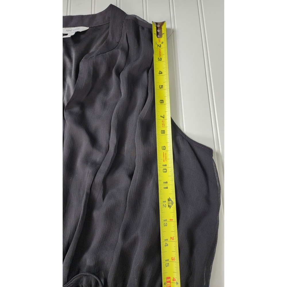 Nine West Womens XXL Black Sleeveless Dress Drawstring Lightweight - Picture 7 of 11